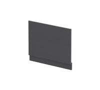 Balterley Edge/Power Straight End Bath Panel & Plinth, 750mm - Textured Woodgrain Graphite Grey Balterley Grey