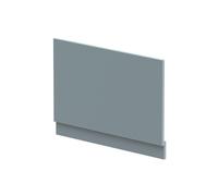 800mm Edge/Power Straight End Bath Panel & Plinth - Matt Coastal Grey