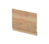 Balterley Wooden Bath End Panel 800mm, End Bath Panels with Plinth, Straight Bathroom Panels for Bathtub, Water Resistant Panel Covering for Bathroom Baths and Soaking Tubs (Autumn Oak)