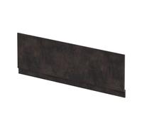 1800mm Edge/Power Straight Front Bath Panel & Plinth - Textured Matt Metallic Slate