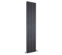 Balterley Edingale Square Vertical Double Panel Radiator, 1800mm X 354mm - Anthracite
