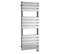Balterley Electric Square Flat Heated Towel Rail With 12 Bars, 1213mm X 500mm, Chrome