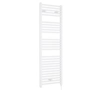 Balterley Electric Vertical Round Towel Rail & 27 Rails, 1375x480mm, Gloss White Balterley White