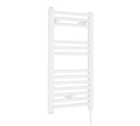 Balterley Electric Vertical Round Towel Rail & 13 Rails, 720x400mm - Gloss White Balterley White