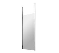 Balterley Ellerton Contemporary Bathroom 8mm Glass Profile Wetroom Screen With Ceiling Posts, Chrome Finish, 1950 X 798 X 14mm