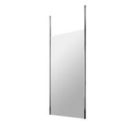 Balterley Ellerton Contemporary Bathroom 8mm Glass Profile Wetroom Screen With Ceiling Posts, Chrome Finish, 1950 X 1100 X 14mm