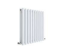 Horizontal Double Panel Radiator - 600mm x 586mm - 2209 BTU - Gloss White- Balterley