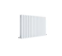 Horizontal Double Panel Radiator - 600mm x 992mm - 3755 BTU - Gloss White- Balterley