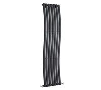 Wave Vertical Single Panel Radiator - 1785mm x 413mm - 2164 BTU - Anthracite- Balterley