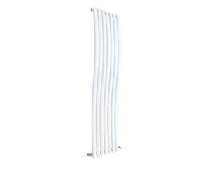 Balterley Embrace Wave Vertical Single Panel Radiator, 1785mm X 413mm - Gloss White
