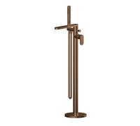 Balterley Enville Round Freestanding Bath Shower Mixer Tap With Kit & Flat Spout - Brushed Bronze Finish