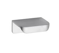 Balterley Finger Pull Kitchen Cupboard Handles, Rounded Edge Front Bathroom Cabinet Handles, Brass Door Handle for Bathroom, Cupboard Door Handle - 50 x 37 x 21mm, 30mm Centres (Chrome)