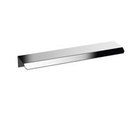 Balterley Finger Pull Kitchen Cupboard Handles, Angled Front Bathroom Cabinet Handles, Chrome Door Handle for Bathroom, Cupboard Door Handle - 150 x 36 x 17mm, 96mm Centres (Chrome)