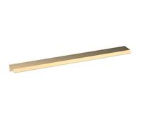 Balterley Finger Pull Kitchen Cupboard Handles, Angled Front Bathroom Cabinet Handles, Brass Door Handle for Bathroom, Cupboard Door Handle - 300 x 36 x 17mm, 224mm (Brushed Brass)