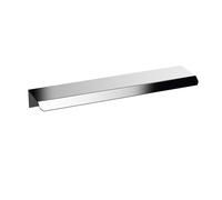 Balterley Finger Pull Kitchen Cupboard Handles, Angled Front Bathroom Cabinet Handles, Chrome Door Handle for Bathroom, Cupboard Door Handle - 150 x 36 x 17mm, 96mm Centres (Chrome)