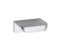 Balterley Finger Pull Kitchen Cupboard Handles, Rounded Edge Front Bathroom Cabinet Handles, Brass Door Handle for Bathroom, Cupboard Door Handle - 50 x 37 x 21mm, 30mm Centres (Brushed Brass)