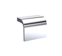 Balterley Finger Pull Kitchen Cupboard Handles, Square Front Lip Pull Bathroom Cabinet Handles, Chrome Door Handle for Bathroom, Cupboard Door Handle - 40 x 25 x 32mm, 32mm Centres (Chrome)