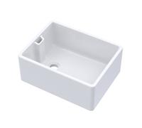Balterley Fireclay 1 Bowl Belfast Kitchen Sink with Overflow 1.5W Waste in White Balterley White