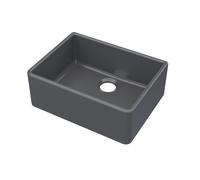 Balterley Fireclay 1 Bowl Butler Sink Waste Not Included Soft Black 595x450mm in Grey Balterley Grey