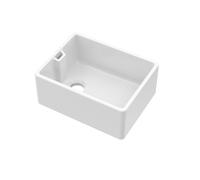 Fireclay Single Bowl Belfast Sink with Overflow No Tap Hole Balterley White One Size