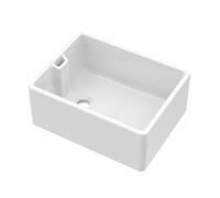 Fireclay Single Bowl Belfast Sink with Overflow No Tap Hole Balterley White One Size