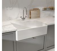 Balterley Fireclay Single Bowl Butler Kitchen Sink - 220 x 500 x 795mm - BKS206