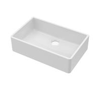 Balterley Fireclay Single Bowl Butler Kitchen Sink No Overflow No Tap Hole 795mm in White Balterley White