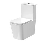 Balterley Flush to Wall Toilet Pan, Cistern & Soft Close Seat 792 x 385 x 623mm in White Balterley White