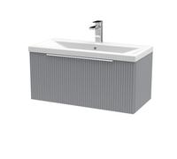 Balterley Fluted 800mm Wall Hung Vanity with Basin - Grey Balterley Grey