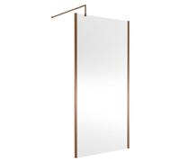 Balterley Framed Wetroom Screen, 1000mm, Brushed Bronze