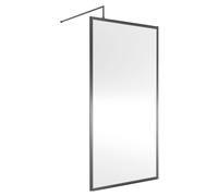 Balterley Framed Wetroom Screen, 1000mm, Brushed Pewter