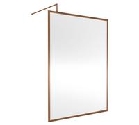 Balterley Framed Wetroom Screen, 1400mm, Brushed Bronze