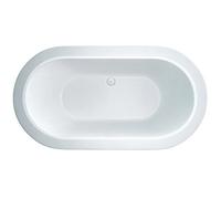 Balterley Freestanding Double Ended Designer Bath, 1660 X 850mm, Gloss White Finish, Curved Modern Style, Ideal For Contemporary Bathrooms
