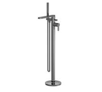 Freestanding Round Bath Shower Mixer Tap Brushed Pewter Balterley Silver One Size