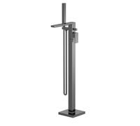 Balterley Freestanding Square Bath Shower Mixer Tap - Brushed Pewter