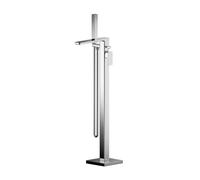 Freestanding Square Bath Shower Mixer Tap - Chrome