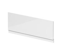 Balterley Front Bath Panel Covering with Plinth 1500mm, MDF Bath Panels White, Straight Front Bathroom Panels for Bathtub, Water Resistant Side Panel for Bathroom Baths and Soaking Tubs (White)