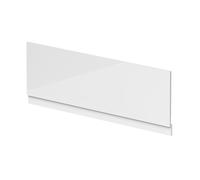 Balterley Front Bath Panel Covering with Plinth 1600mm, MDF Bath Panels White, Straight Front Bathroom Panels for Bathtub, Water Resistant Side Panel for Bathroom Baths and Soaking Tubs (White)