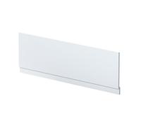 Balterley Front Bath Panel Covering with Plinth 1700mm, MDF Bath Panels, Satin Finish, Straight Front Bathroom Panels for Bathtub, Water Resistant Side Panel for Bathroom Baths (White)