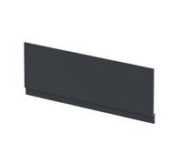 Balterley Front Bath Panel Covering with Plinth 1700mm, MDF Bath Panels, Satin Finish, Straight Front Bathroom Panels for Bathtub, Water Resistant Side Panel for Bathroom Baths (Dark Grey)
