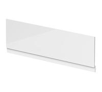 Balterley Front Bath Panel Covering with Plinth 1800mm, MDF Bath Panels White, Straight Front Bathroom Panels for Bathtub, Waterproof Side Panel for Bathroom Baths, Soaking Tubs (White)