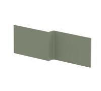 Balterley Front Bath Panel L Shape 1700mm, MDF Bath Panels, Satin Finish Bathroom Front Panels for Bathtub, Water Resistant Side Panel for L-Shaped Bathroom Baths and Soaking Tubs (Green)