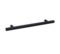 Balterley Furniture Handle Textured Knurled Bar Handle, 220mm (160mm Centres) - Matt Black