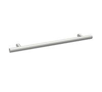 Furniture Handle Textured Knurled Bar Handle, 252mm (192mm Centres) - Satin Chrome