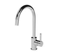Balterley Gratwich Minimalist Kitchen Mono Mixer Tap With Single Lever Handle, High Curved Spout - Polished Chrome Finish