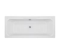 Balterley Harrington Traditional Straight Double Ended Shower Bath Tub, 1800mm x 800mm - White