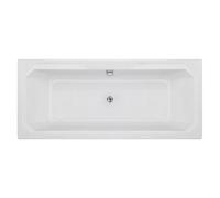 Balterley Harrington Traditional Straight Double Ended Shower Bath Tub, 1800mm X 800mm - White