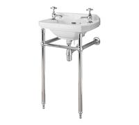 Balterley Harrington Traditional Washstand Basin Unit in Silver Balterley Silver