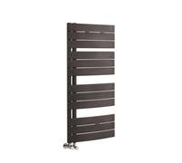 Balterley Heated Towel Rail With Curved Panels, 1706 Btu, 1080X550mm, Anthracite