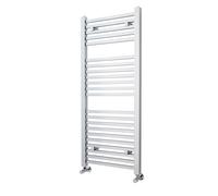 Heated Vertical Towel Ladder Rail Square 1167 BTU Chrome 1200x 500mm Balterley Silver One Size